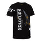 SOLOTURK 9G Turn  Unisex Regular Fit Black T-Shirt