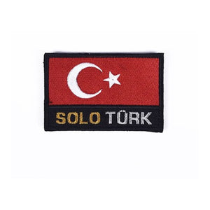 SOLOTURK Flag Embroidered Patch