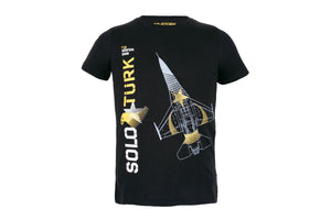 SOLOTURK Vertical Logo Kids Black T-Shirt