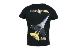 SOLOTURK Vertical Logo Kids Black T-Shirt