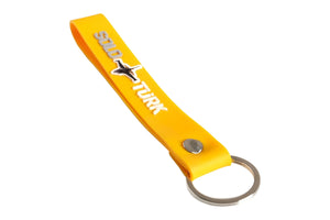 SOLOTURK Yellow Silicone Key Chain