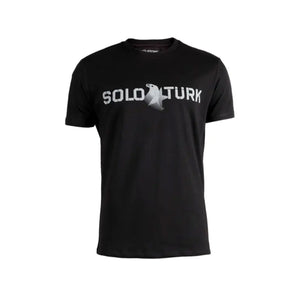 SOLOTURK  Unisex Regular Fit Black T-Shirt